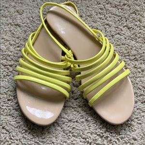 Bright Yellow Strappy Dolce Vita Sandals